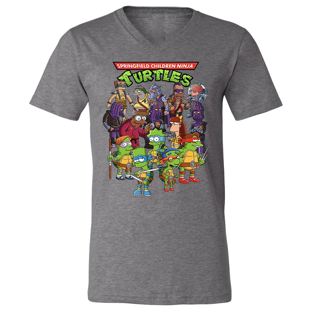 Unisex V-Neck T-Shirt - S466M8R5 - Deep Heather - 13