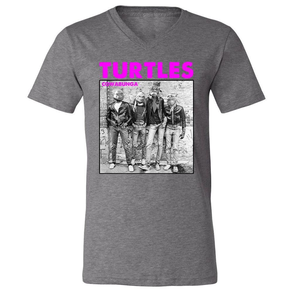 Unisex V-Neck T-Shirt - AZWV2G3V - Deep Heather - 13