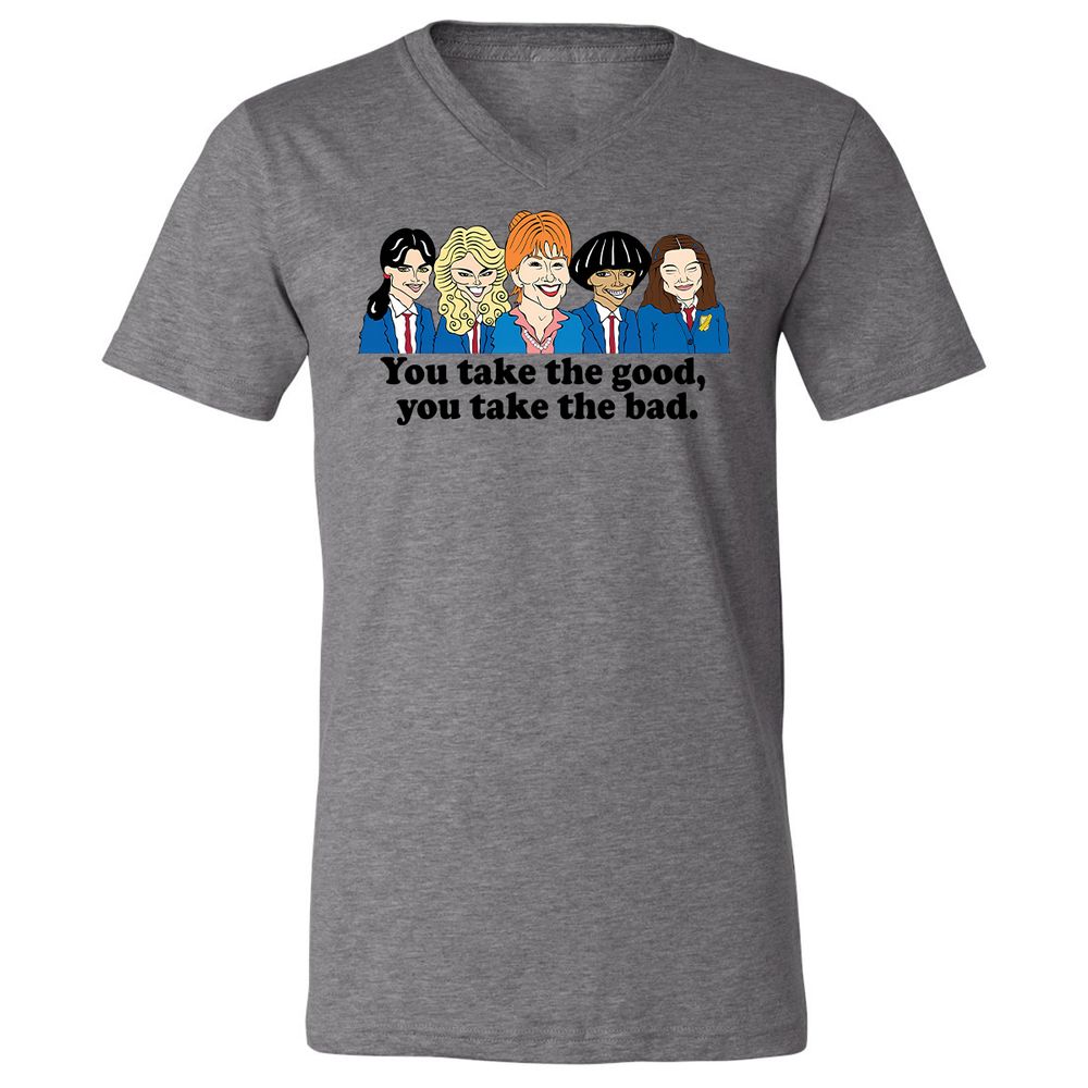 Unisex V-Neck T-Shirt - 6H126JMN - Deep Heather - 13