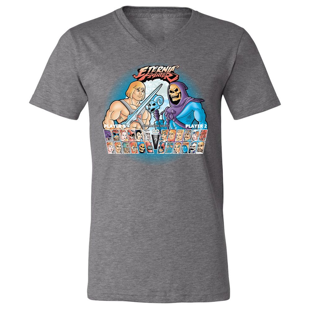 Unisex V-Neck T-Shirt - Q2V9HDHV - Deep Heather - 13