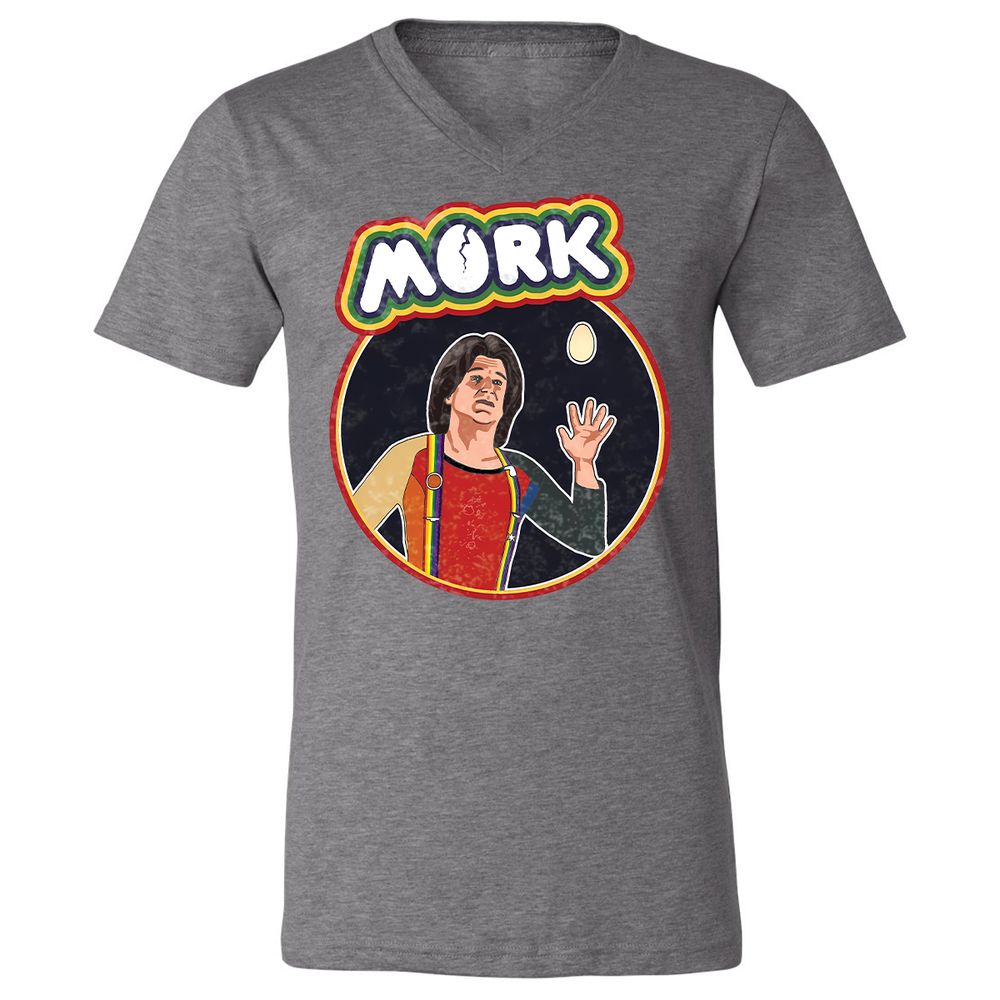 Unisex V-Neck T-Shirt - LWM9SJV7 - Deep Heather - 13