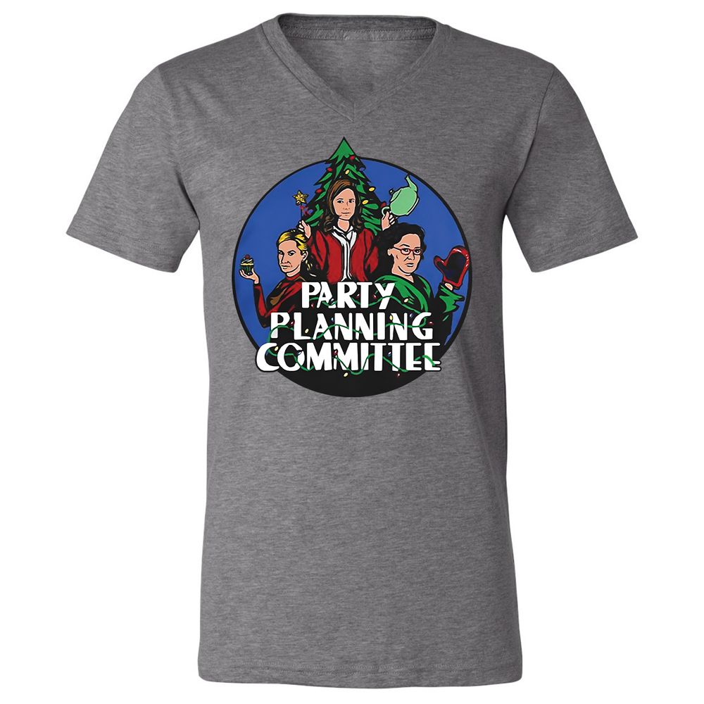 Unisex V-Neck T-Shirt - CTVSQX5F - Deep Heather - 13