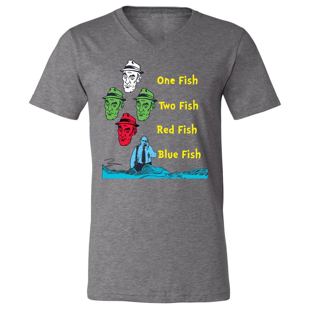 Unisex V-Neck T-Shirt - AC3TR6T4 - Deep Heather - 13