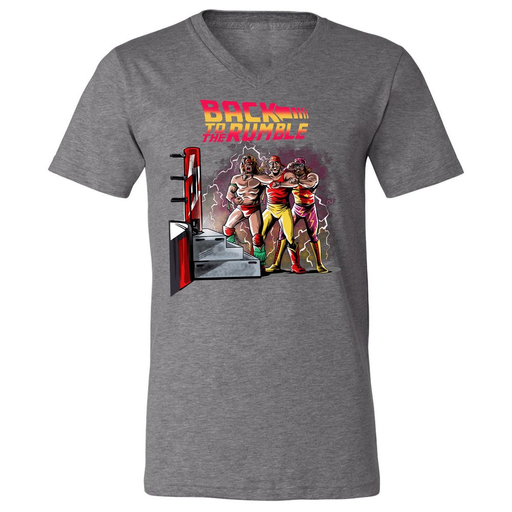 Unisex V-Neck T-Shirt - 6QGVE8BZ - Deep Heather - 13