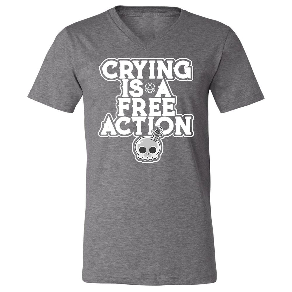 Unisex V-Neck T-Shirt - FFJMUMLK - Deep Heather - 13