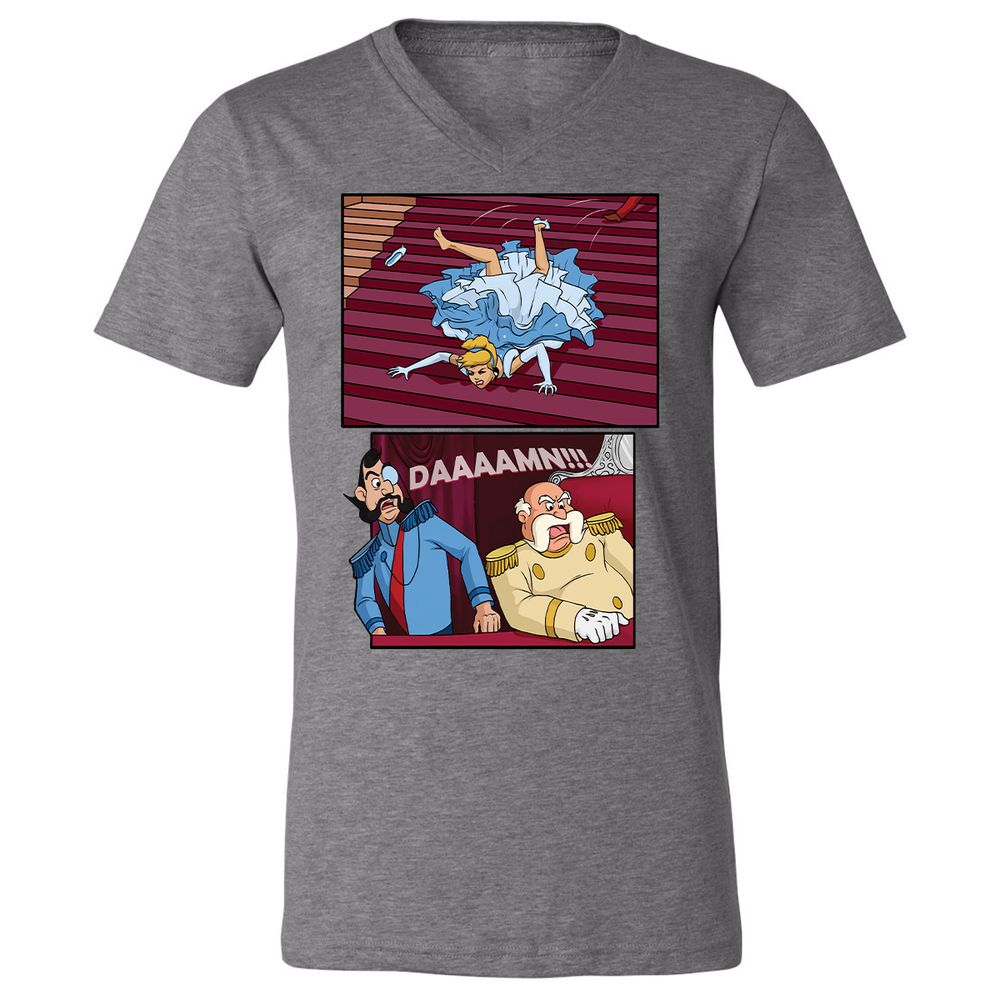 Unisex V-Neck T-Shirt - ZRTJZWB6 - Deep Heather - 13