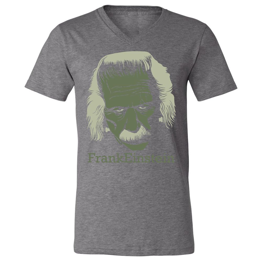 Unisex V-Neck T-Shirt - L35Y4F9U - Deep Heather - 13