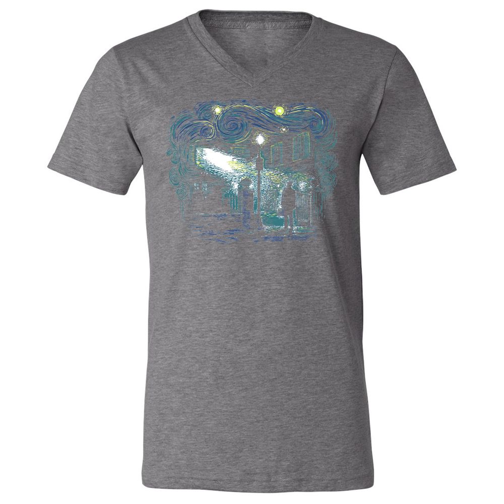 Unisex V-Neck T-Shirt - 92UGCPD8 - Deep Heather - 13