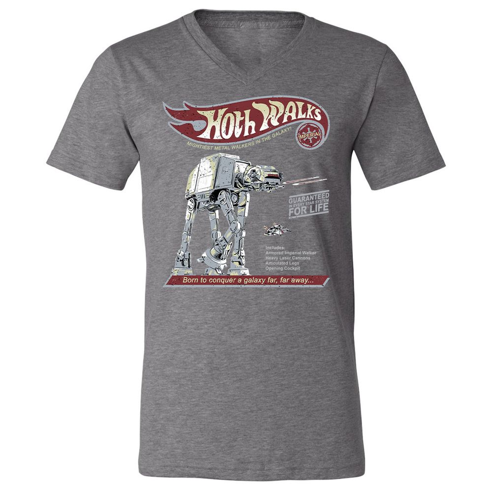 Unisex V-Neck T-Shirt - 6GH92EWL - Deep Heather - 13