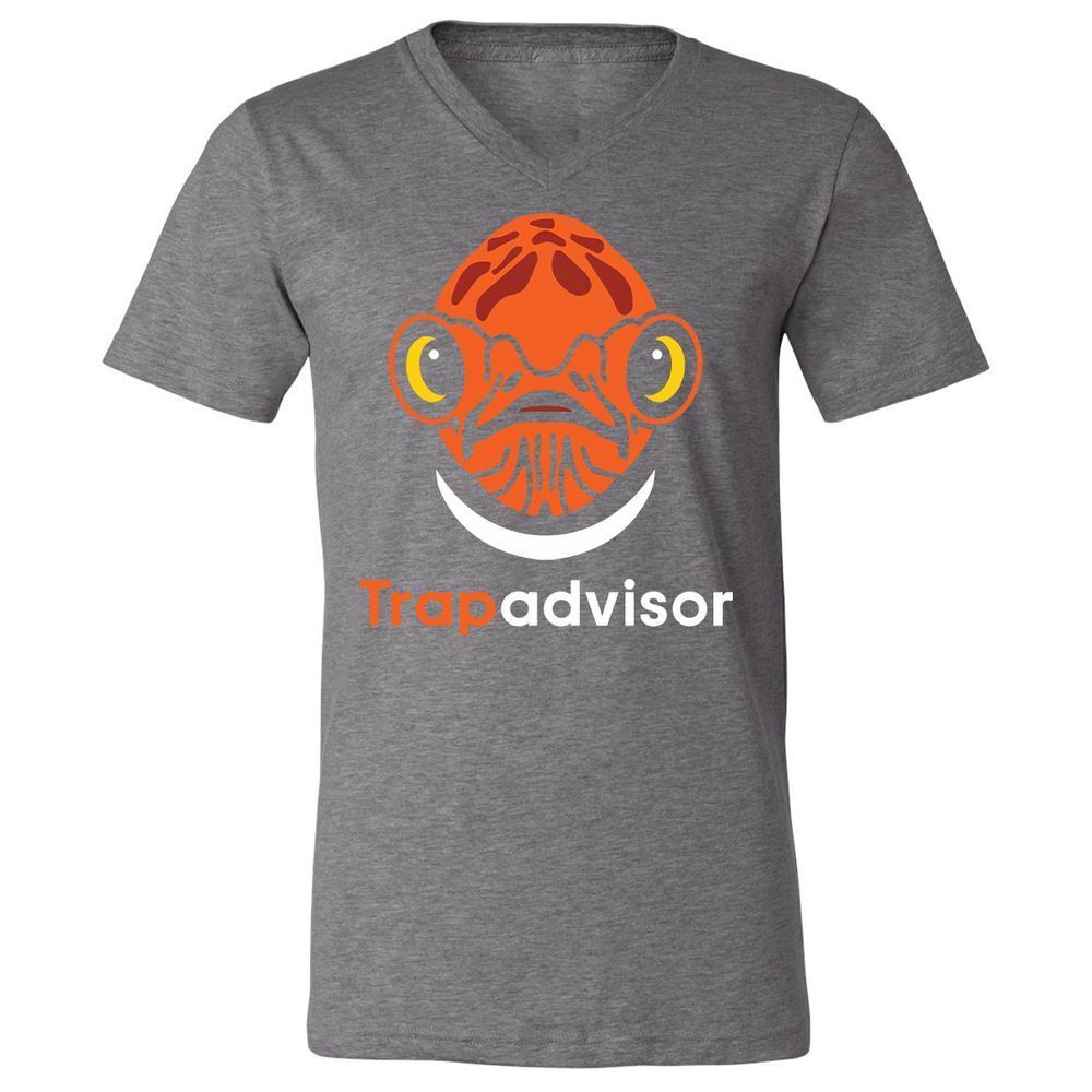 Unisex V-Neck T-Shirt - 37K9DTAN - Deep Heather - 13