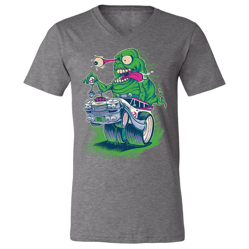 Unisex V-Neck T-Shirt - UR56R44M - Deep Heather - 13