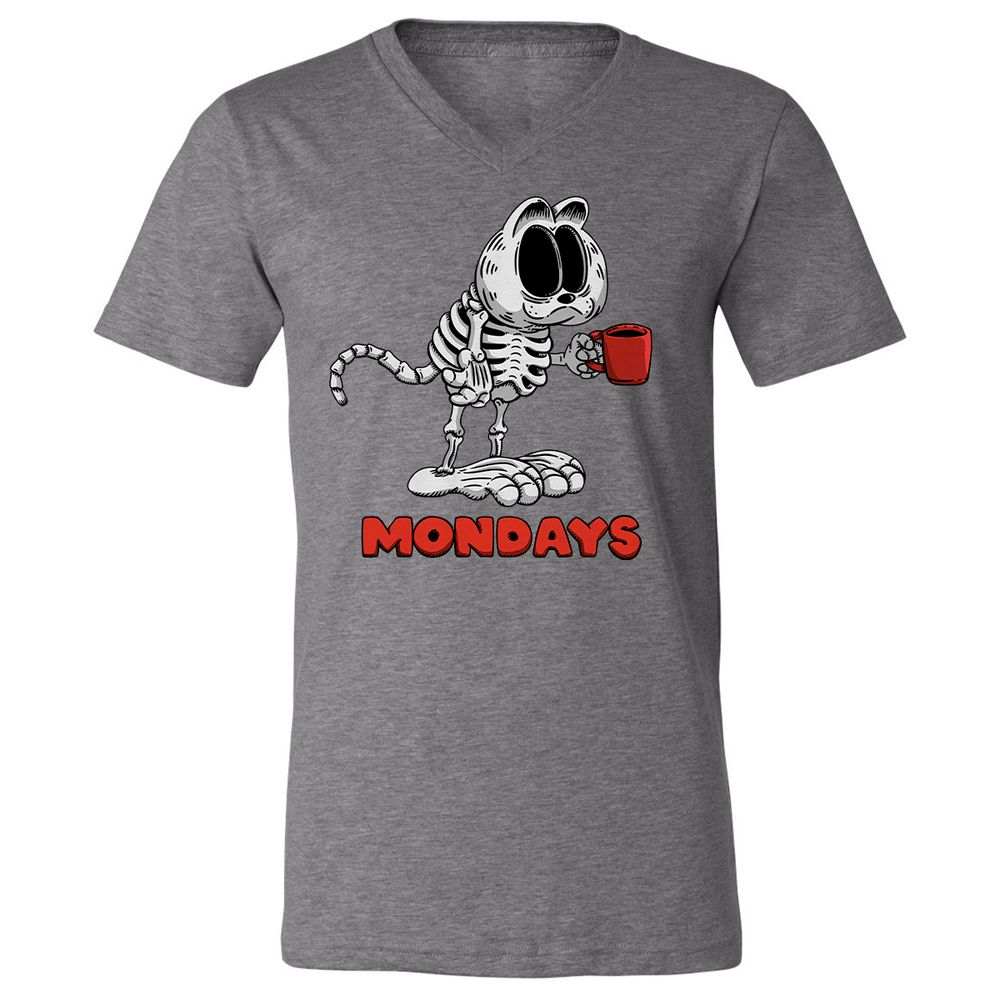 Unisex V-Neck T-Shirt - VSCKE4EM - Deep Heather - 13