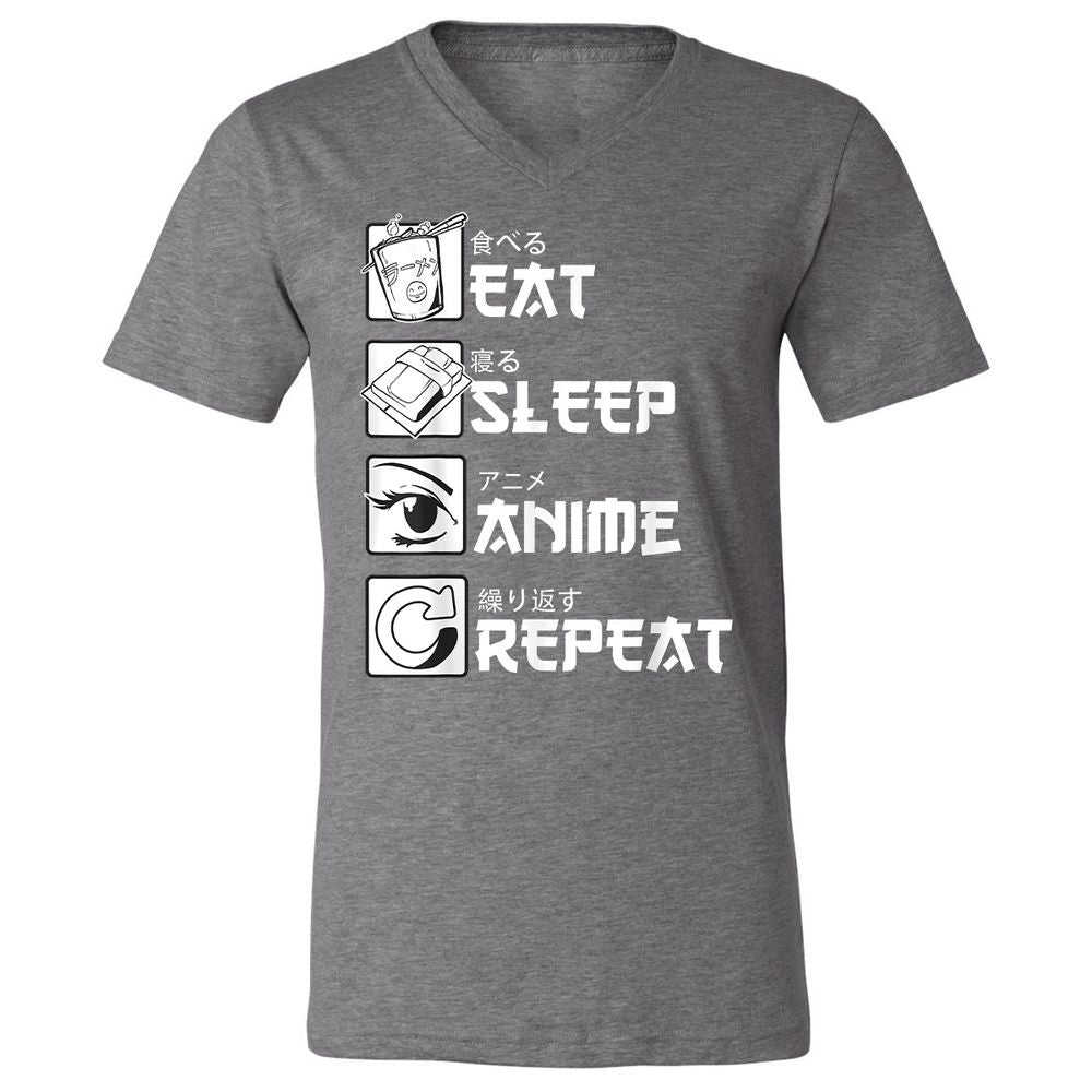 Unisex V-Neck T-Shirt - KMUA3PME - Deep Heather - 13