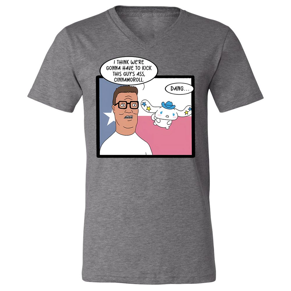 Unisex V-Neck T-Shirt - 78JRJWKD - Deep Heather - 13