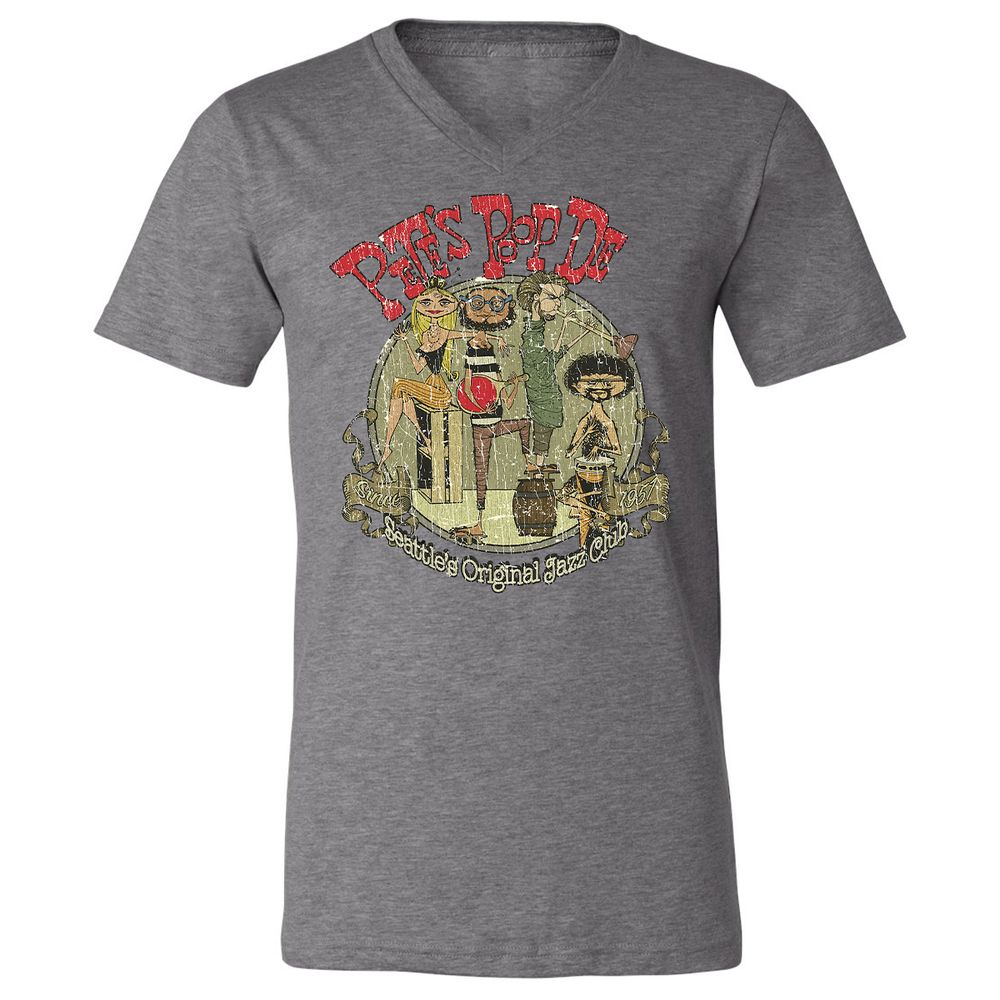 Unisex V-Neck T-Shirt - A6M3N51N - Deep Heather - 13
