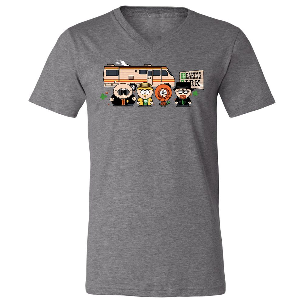 Unisex V-Neck T-Shirt - 83LKWJSC - Deep Heather - 13