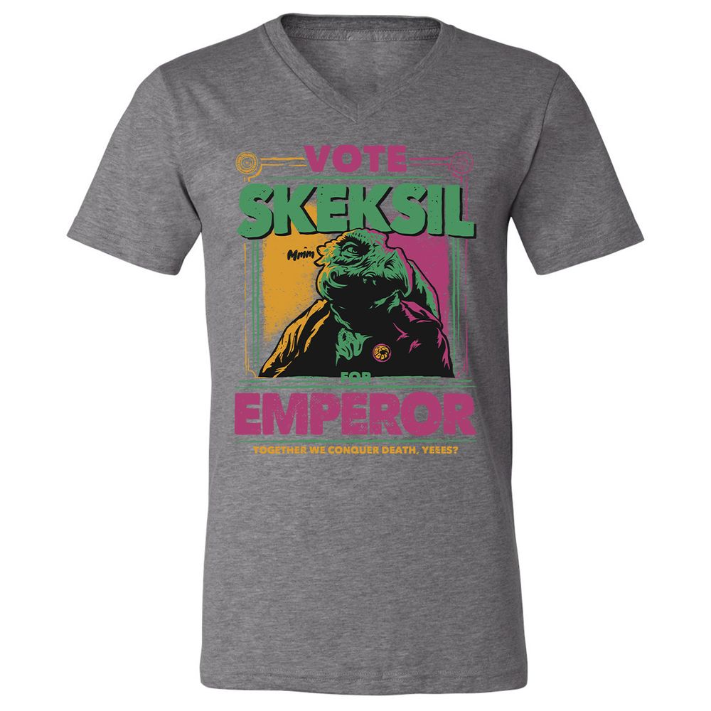 Unisex V-Neck T-Shirt - 2JBS2HYF - Deep Heather - 13