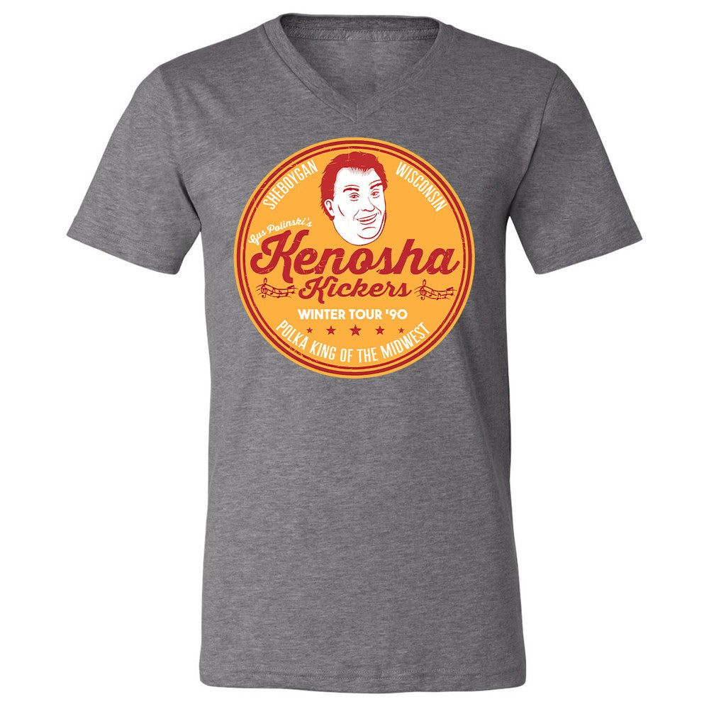 Unisex V-Neck T-Shirt - 7LBLD2CJ - Deep Heather - 13