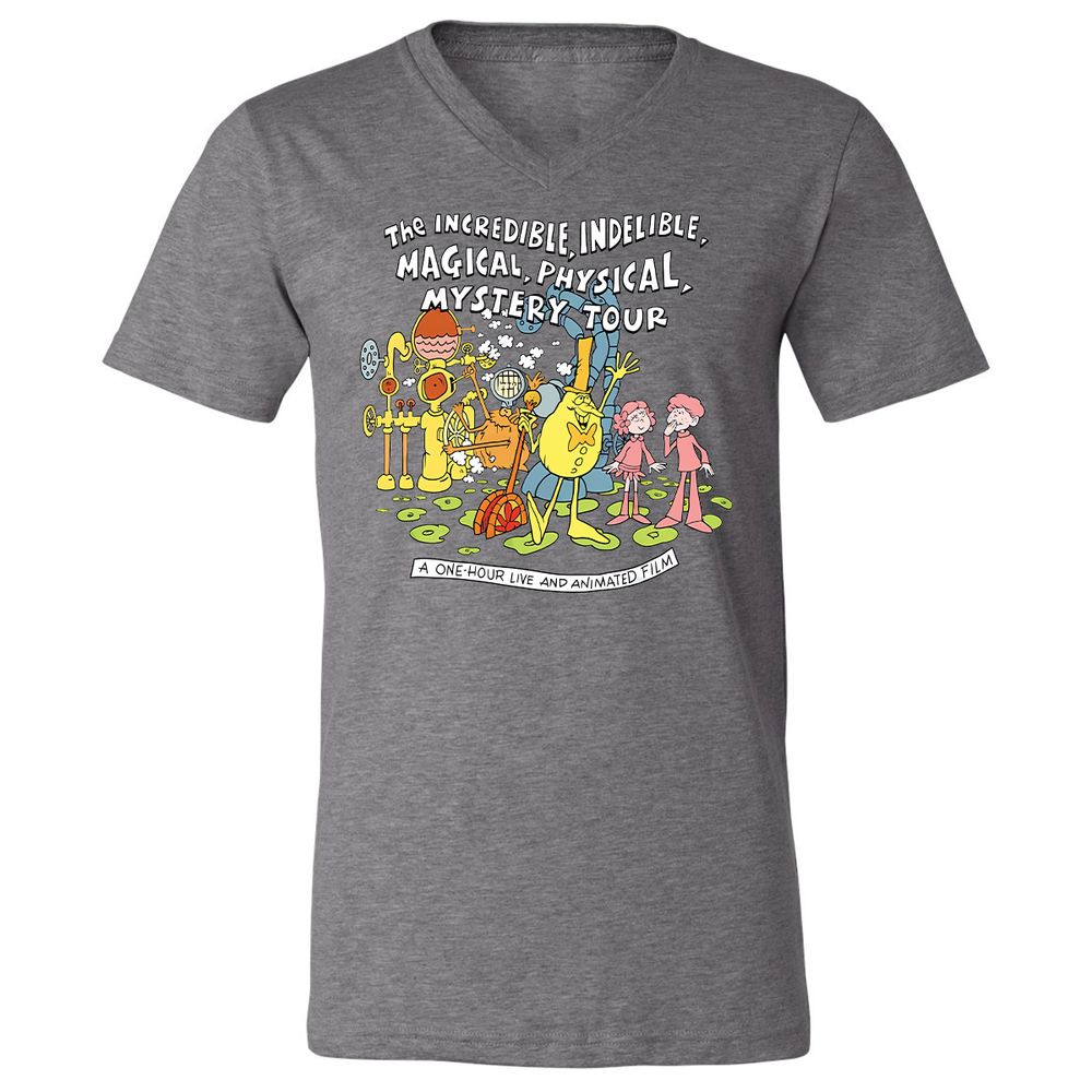 Unisex V-Neck T-Shirt - FS4GFKY3 - Deep Heather - 13