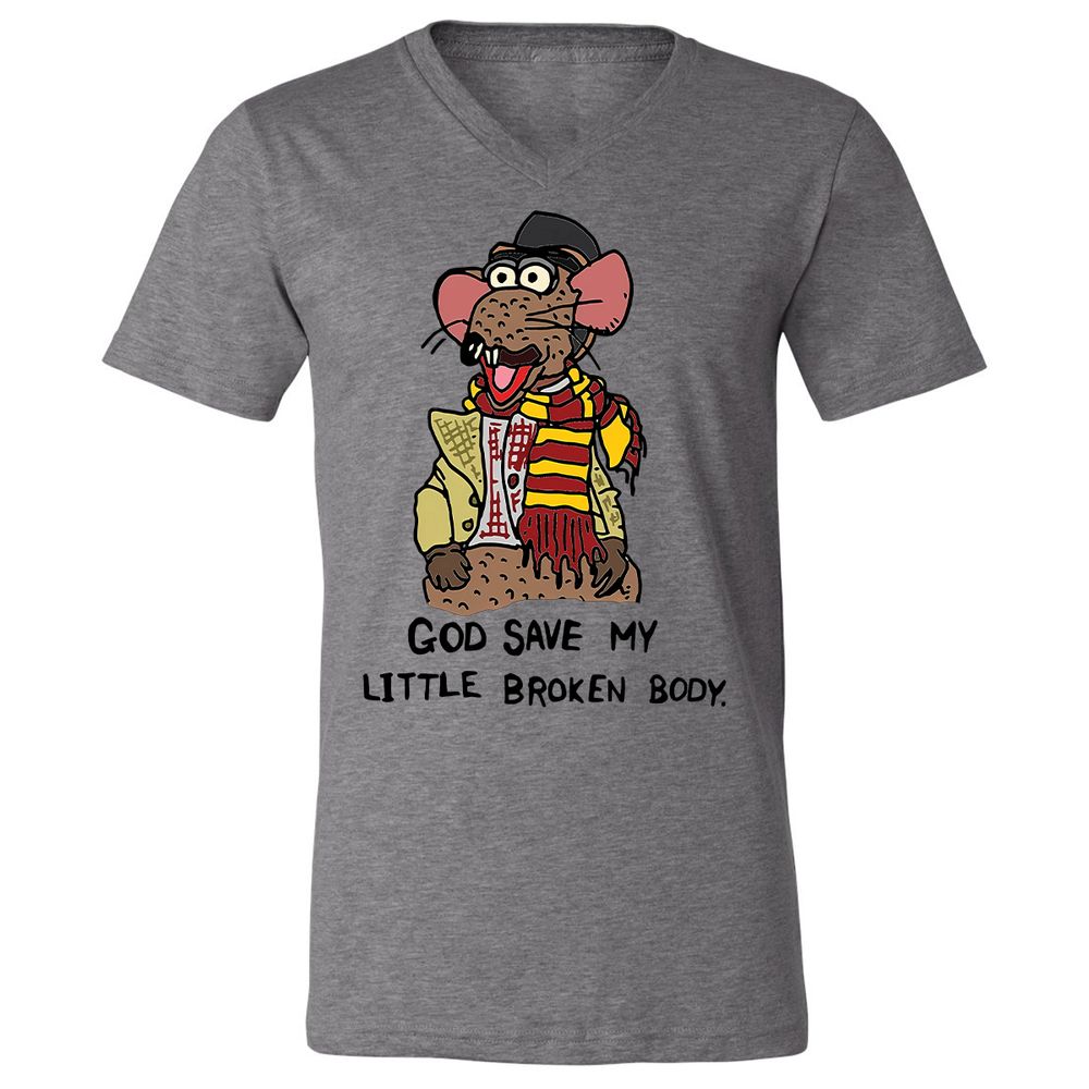 Unisex V-Neck T-Shirt - 5HVVF31D - Deep Heather - 13