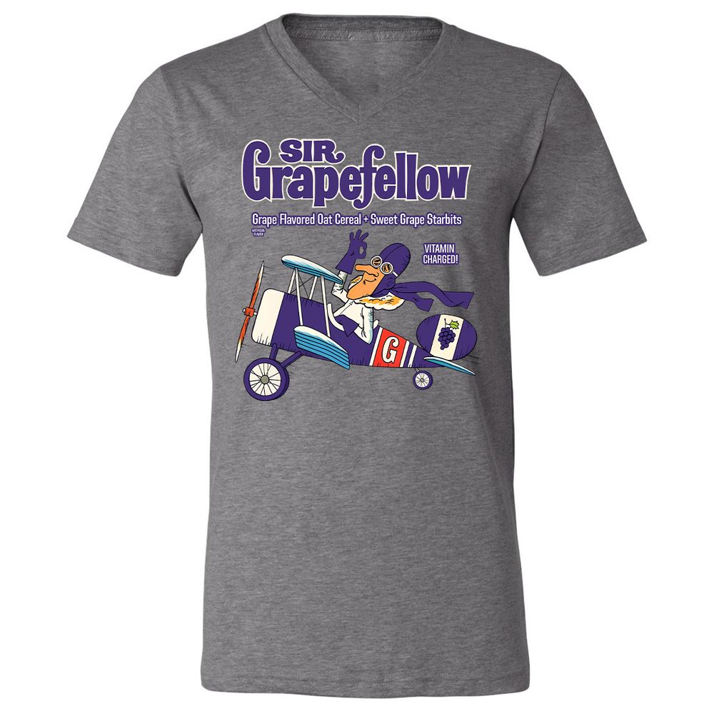 Unisex V-Neck T-Shirt - W8Q97QYJ - Deep Heather - 13