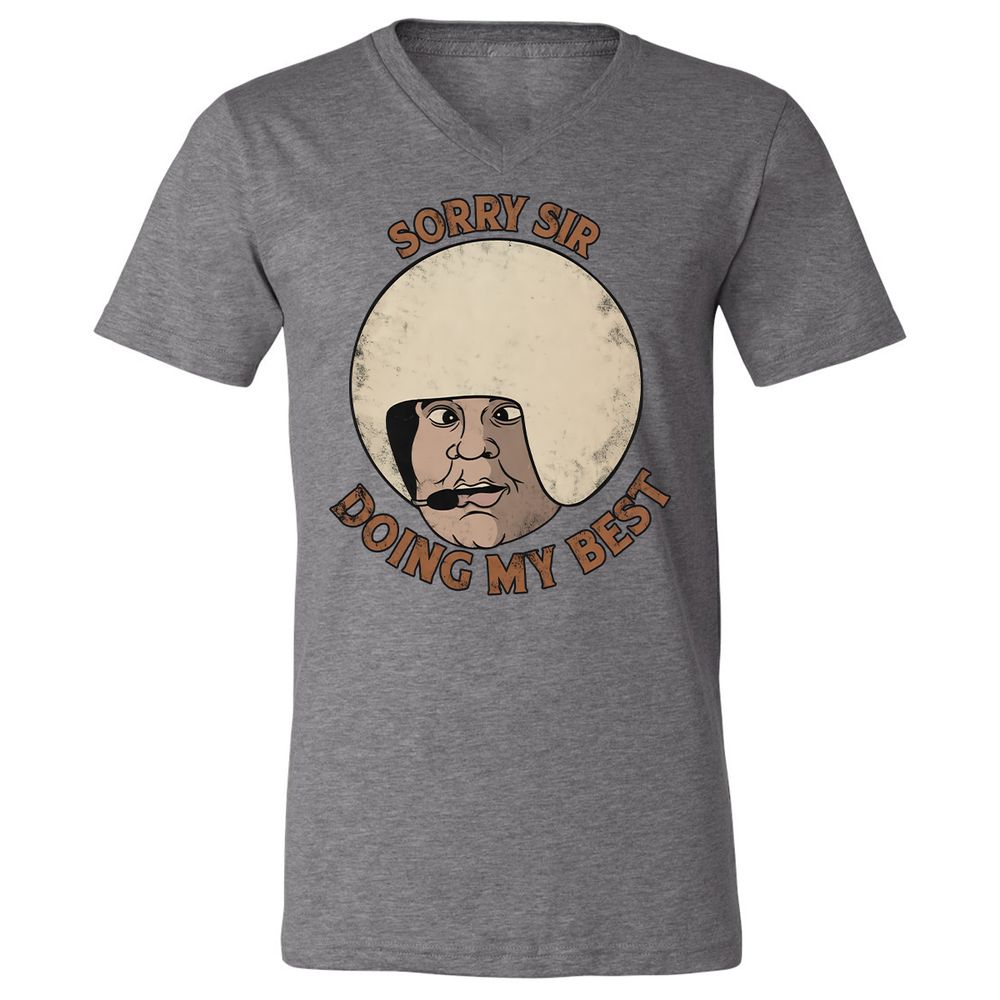 Unisex V-Neck T-Shirt - NVQCLK58 - Deep Heather - 13