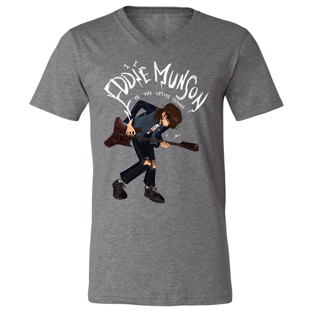 Unisex V-Neck T-Shirt - MAWNN1PX - Deep Heather - 13