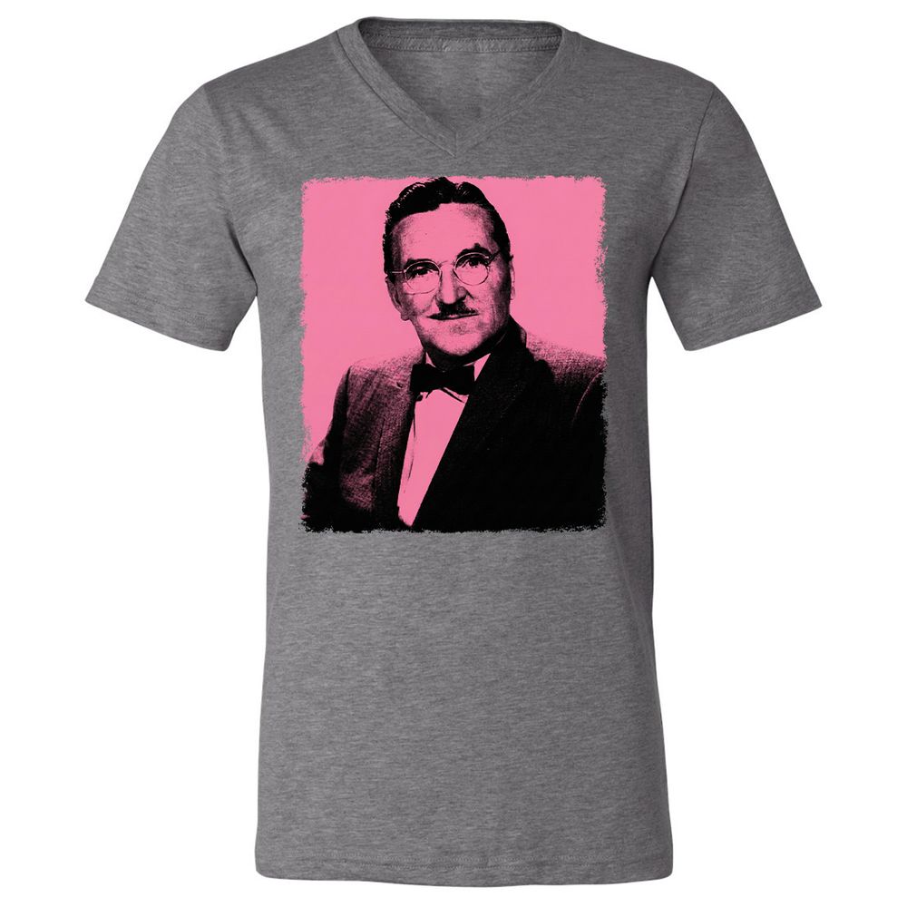 Unisex V-Neck T-Shirt - GUVVTRJ3 - Deep Heather - 13