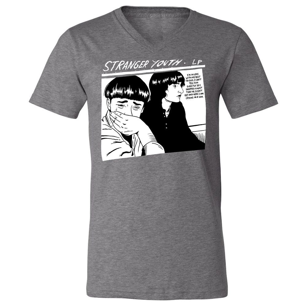 Unisex V-Neck T-Shirt - 7R3H5595 - Deep Heather - 13