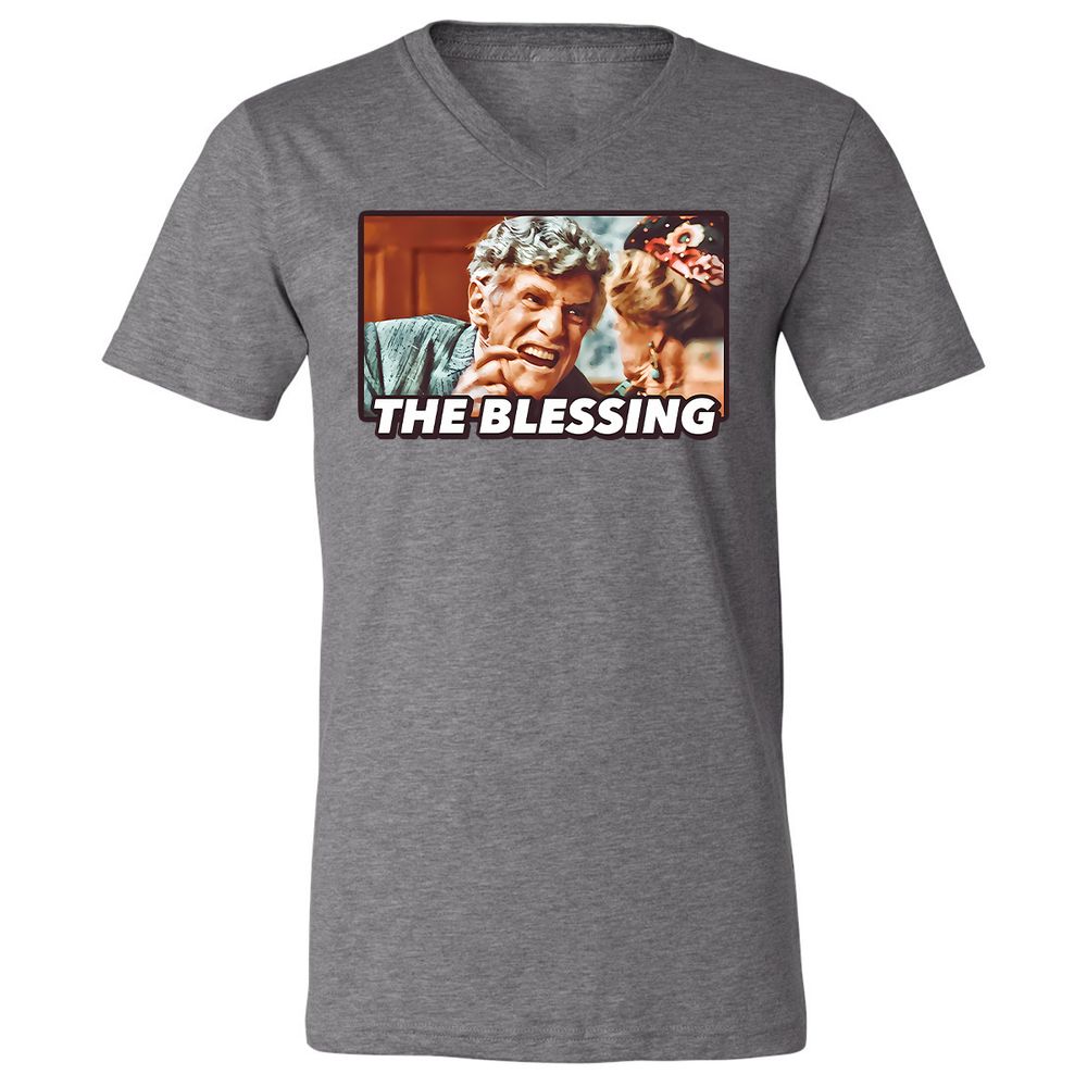 Unisex V-Neck T-Shirt - YUWQZRU8 - Deep Heather - 13