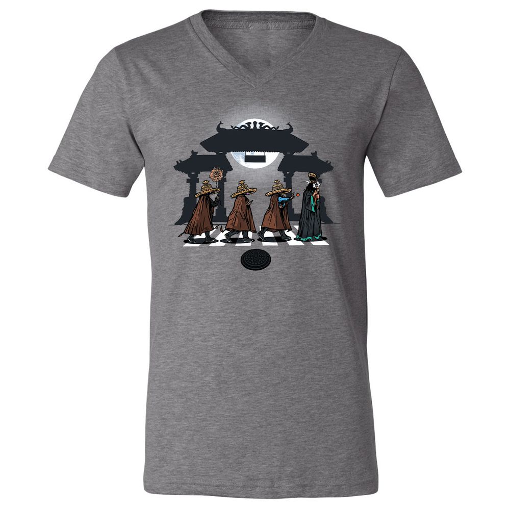Unisex V-Neck T-Shirt - 912LZTRD - Deep Heather - 13