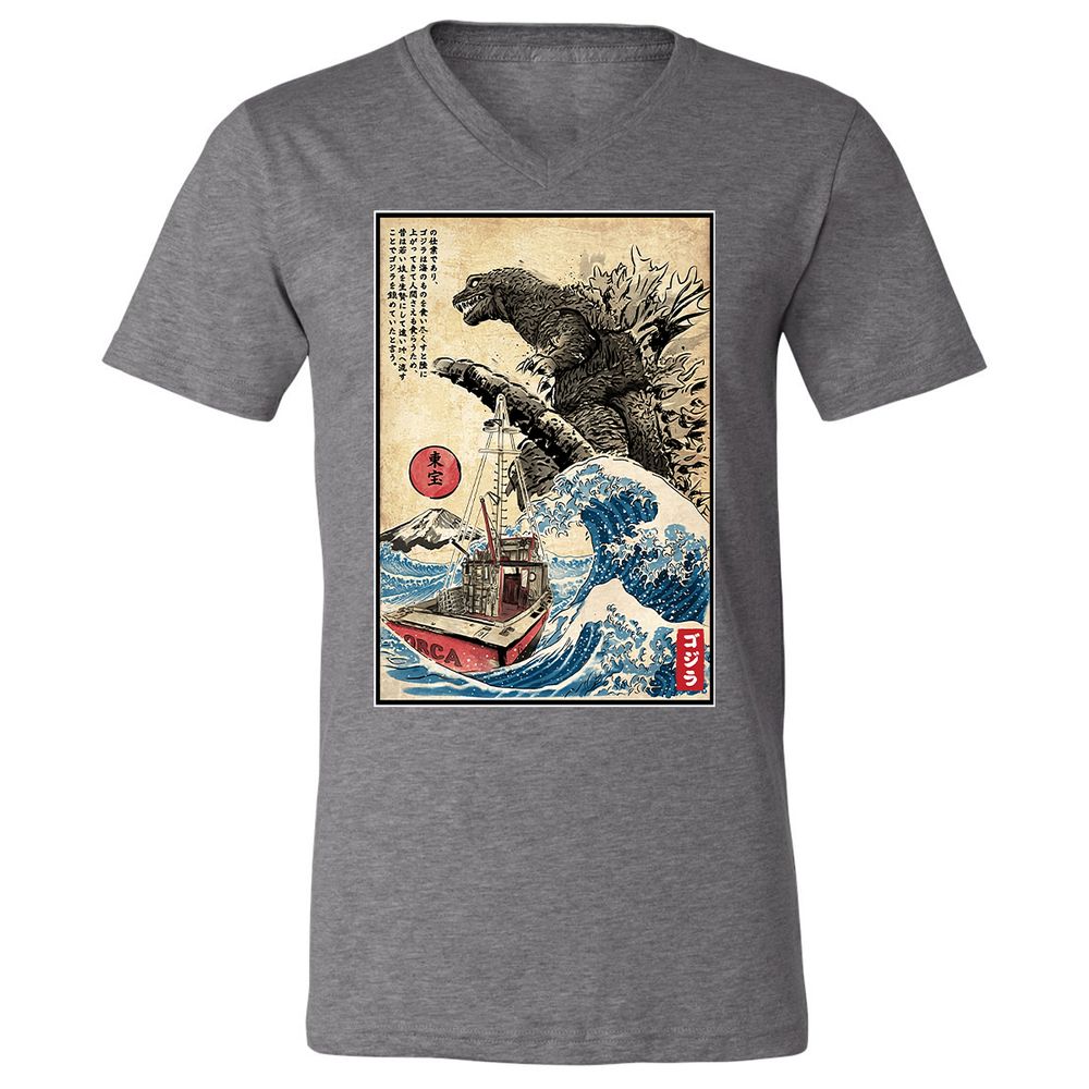 Unisex V-Neck T-Shirt - CB84T88J - Deep Heather - 13