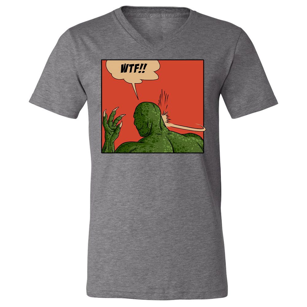 Unisex V-Neck T-Shirt - UXC267KC - Deep Heather - 13