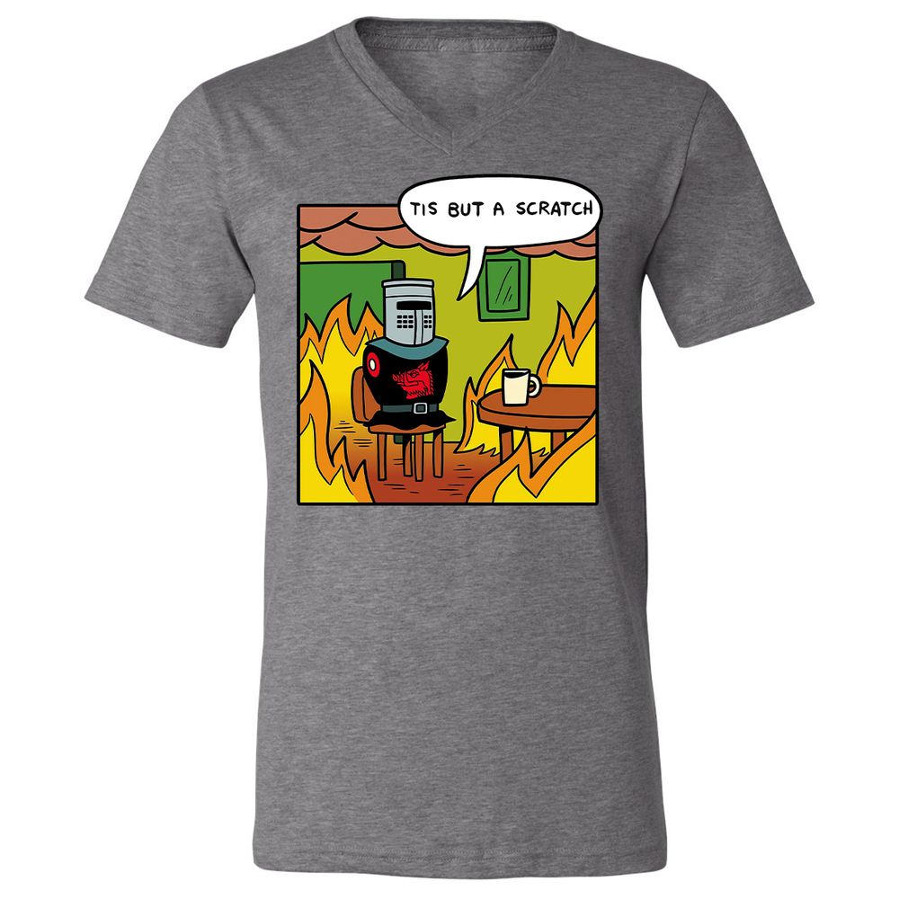 Unisex V-Neck T-Shirt - B2739Q57 - Deep Heather - 13