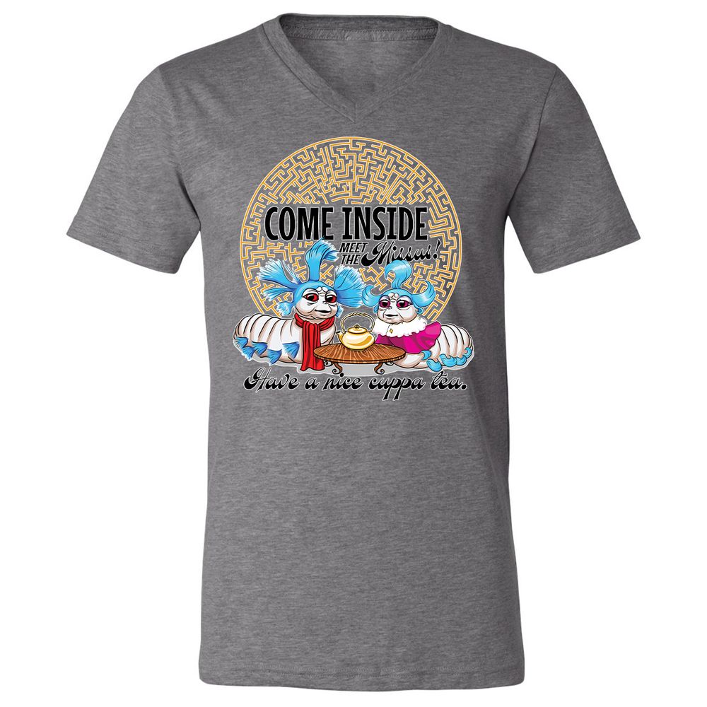 Unisex V-Neck T-Shirt - G65MEKGQ - Deep Heather - 13