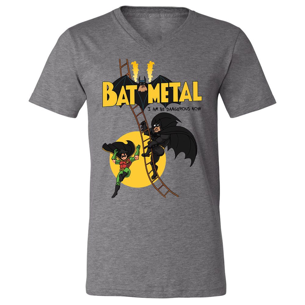 Unisex V-Neck T-Shirt - A15HXCUQ - Deep Heather - 13