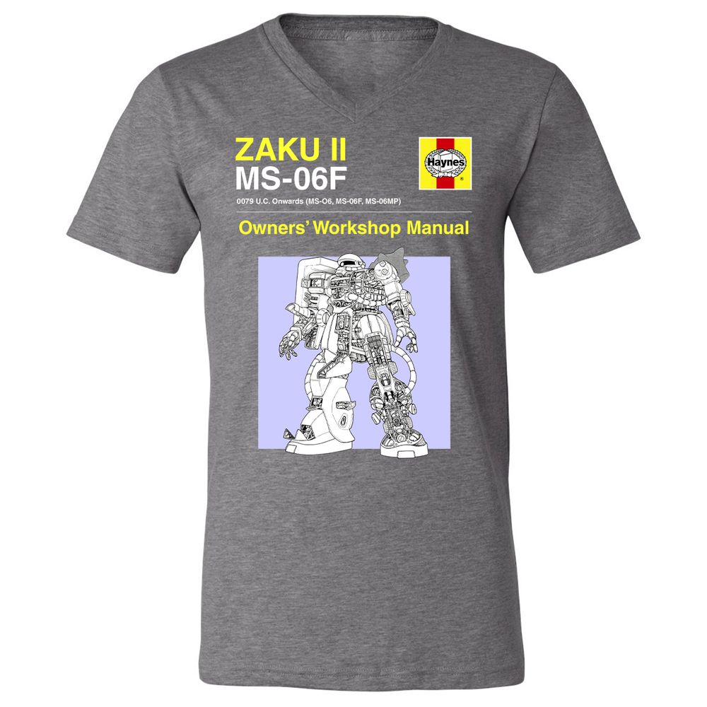 Unisex V-Neck T-Shirt - KGRD4GTQ - Deep Heather - 13