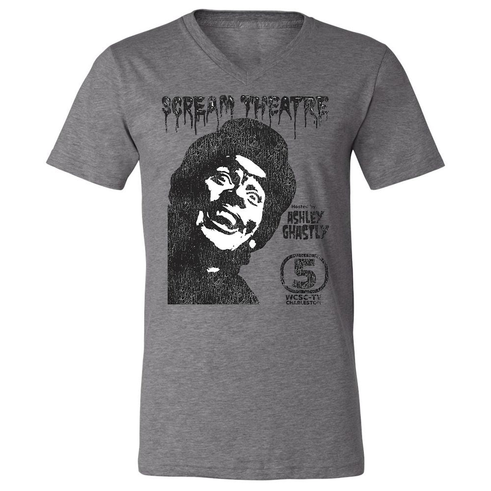 Unisex V-Neck T-Shirt - WMJN9KVP - Deep Heather - 13