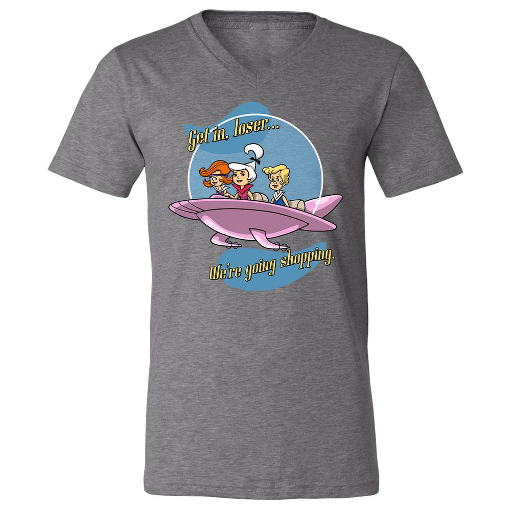 Unisex V-Neck T-Shirt - QCKP9HXC - Deep Heather - 13