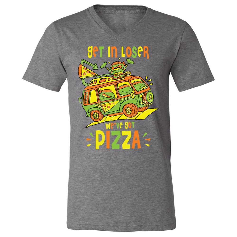 Unisex V-Neck T-Shirt - JACFERP9 - Deep Heather - 13