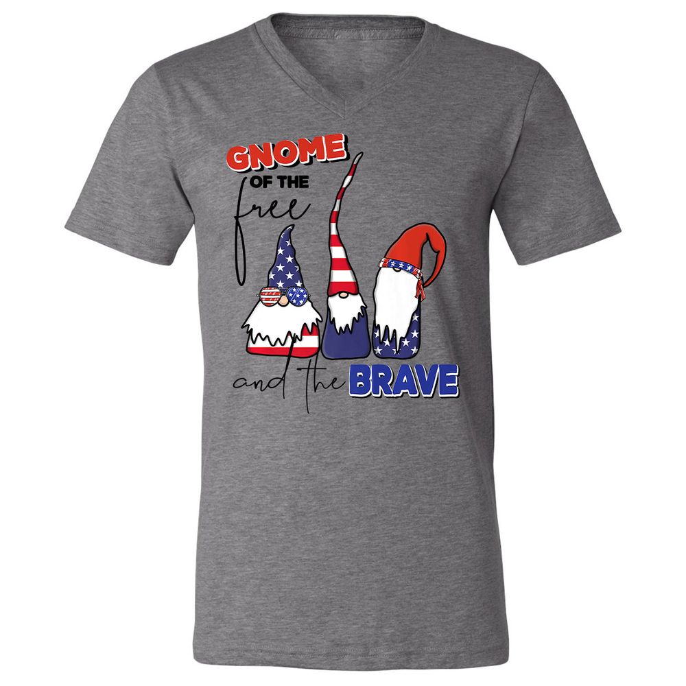 Unisex V-Neck T-Shirt - K89GRAUJ - Deep Heather - 13