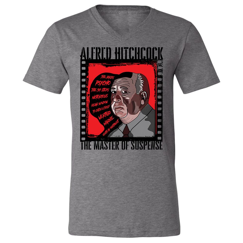 Unisex V-Neck T-Shirt - NMGQJT3H - Deep Heather - 13