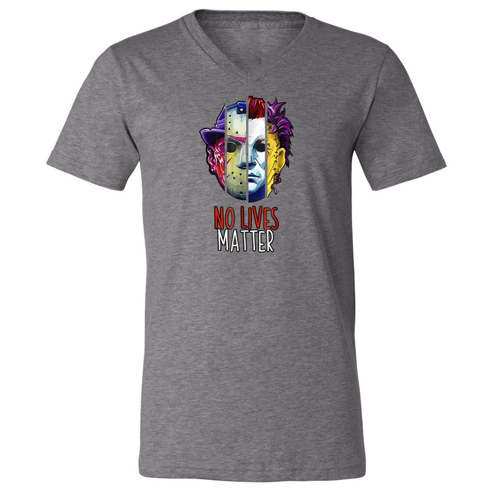 Unisex V-Neck T-Shirt - FCPBWEFD - Deep Heather - 13