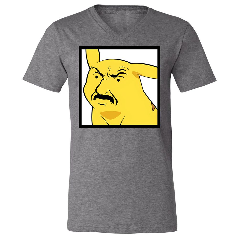 Unisex V-Neck T-Shirt - 8UB9DNPS - Deep Heather - 13