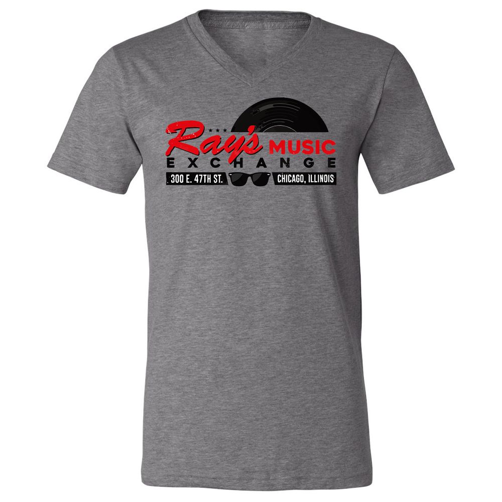 Unisex V-Neck T-Shirt - NX44KWYY - Deep Heather - 13