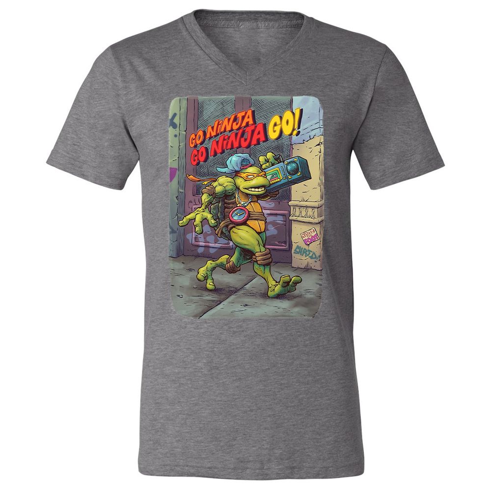 Unisex V-Neck T-Shirt - 3WZ7M4JQ - Deep Heather - 13