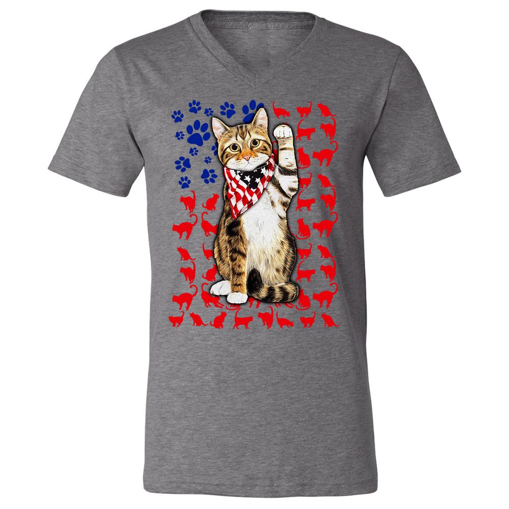 Unisex V-Neck T-Shirt - 2X94XBEG - Deep Heather - 13