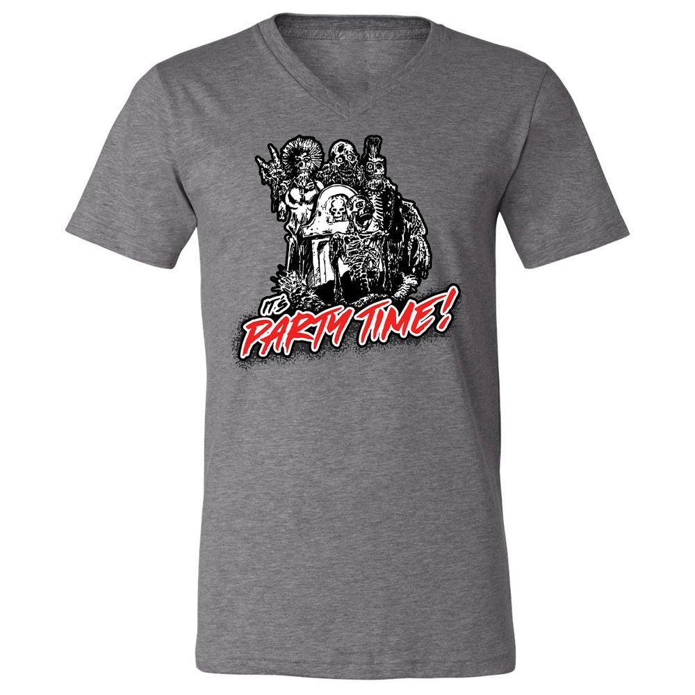 Unisex V-Neck T-Shirt - 7N3BMNV9 - Deep Heather - 13