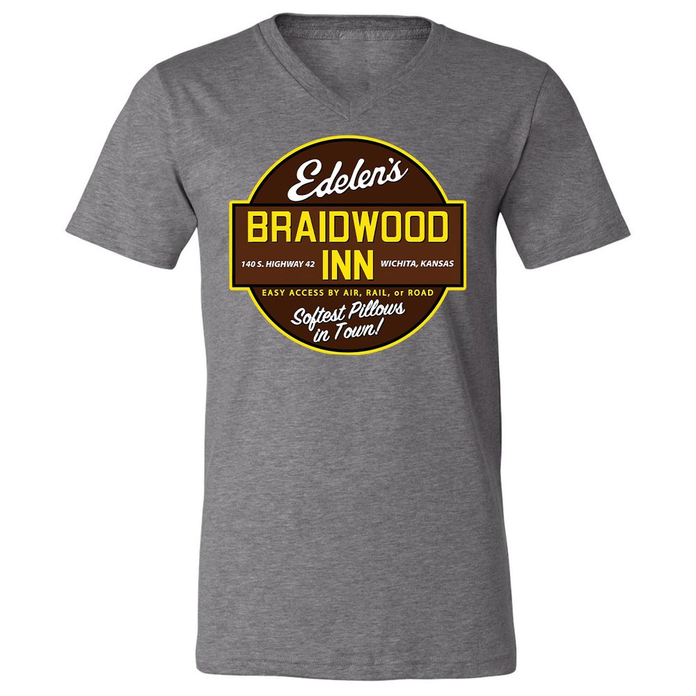 Unisex V-Neck T-Shirt - 9FU9CDWA - Deep Heather - 13