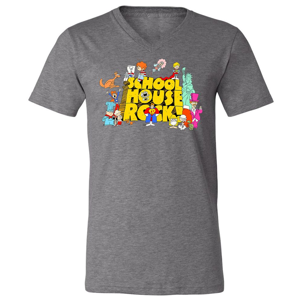 Unisex V-Neck T-Shirt - KQ4CJP65 - Deep Heather - 13
